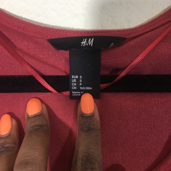 H&M | RUST A LINE CUTOUT DESIGN DRESS - Picture 4 of 6